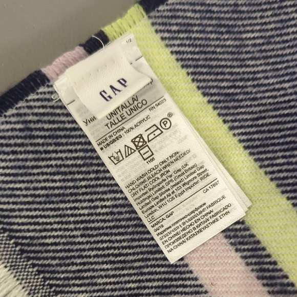 Gap Scarf Striped Multicolor 100% Acrylic - Picture 2 of 6